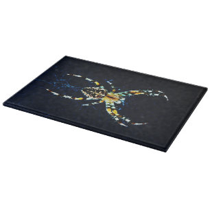 European Garden Spider cbcutting Board Schneidebrett