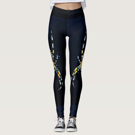 European Garden Spider lecna Leggings (Vorderseite)