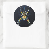 European Garden Spider stkcna Runder Aufkleber (Tasche)