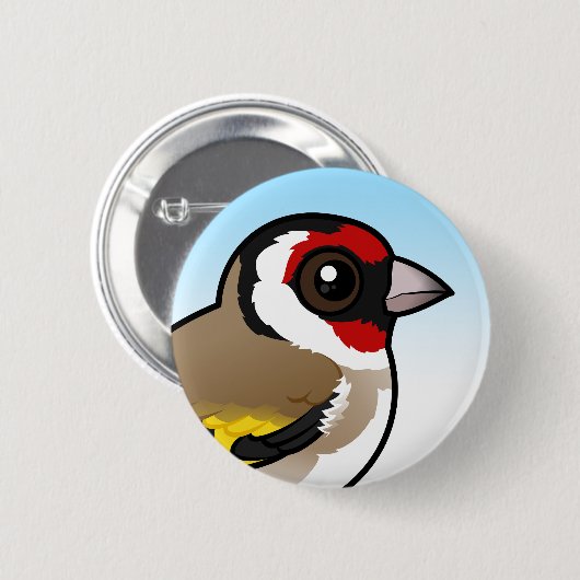European Goldfinch Button (Vorne & Hinten)