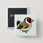 European Goldfinch Button (Vorne & Hinten)
