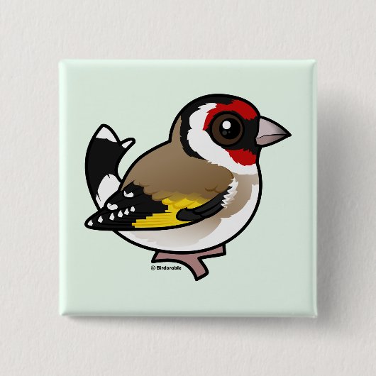 European Goldfinch Button (Vorderseite)