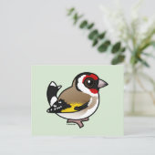 European Goldfinch Postkarte (Stehend Vorderseite)