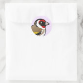 European Goldfinch Runder Aufkleber (Tasche)