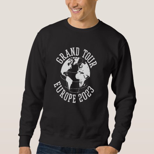European 'Grand Tour Europe 2023' Retro Family Gro Sweatshirt (Vorderseite)