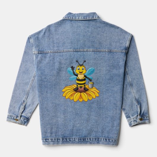 European honey bee jeansjacke (Rückseite)