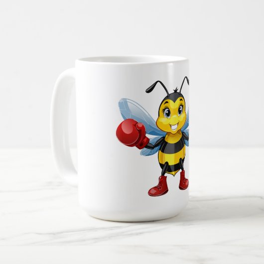 European honey bee kaffeetasse (Vorderseite Links)