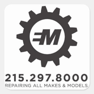 European Motor Services, LLC Decal Quadratischer Aufkleber