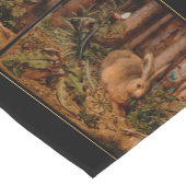 European Painting Rabbit Year 2023 Table Runner Kurzer Tischläufer (Ecke)