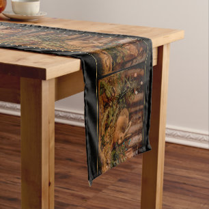 European Painting Rabbit Year 2023 Table Runner Kurzer Tischläufer