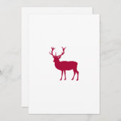 European Red Deer Stag - Stag Party Einladung (Vorne/Hinten)