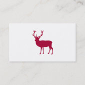 European Red Deer Stag - Stag Party Visitenkarte (Rückseite)