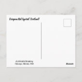 European Red Squirrel Postkarte (Rückseite)