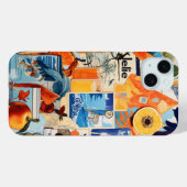European Summer Beach Preppy Collage Scrapbook Case-Mate iPhone Hülle (Rückseite (Horizontal))