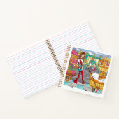 European Travel Girl in Rome Notebook Notizblock (Innenseite)