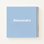 European Travel Girl in Rome Notebook Notizblock (Rückseite)