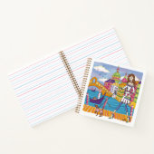 European Travel Girl in Venedig Persönliche Reise Notizblock (Innenseite)