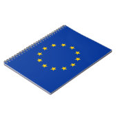 European Union flag custom spiral notebook Notizblock (Linke Seite)
