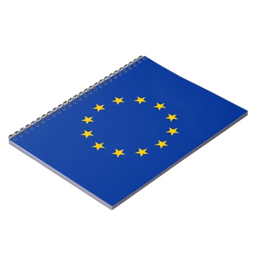 European Union flag custom spiral notebook Notizblock (Linke Seite)