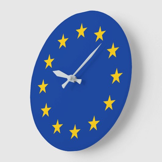 European Union flag Große Wanduhr (Winkel)
