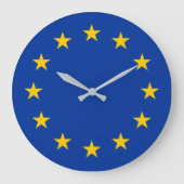 European Union flag Große Wanduhr (Vorderseite)