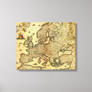 EuropePanoramic MapEurope 3 Leinwanddruck