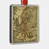 EuropePanoramic MapEurope Silbernes Ornament (Rechts)