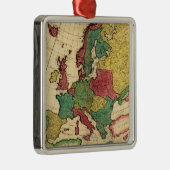 EuropePanoramic MapEurope Silbernes Ornament (Rechts)