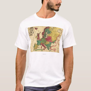 EuropePanoramic MapEurope T-Shirt