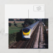Eurostar-Personenzug Postkarte (Vorne/Hinten)