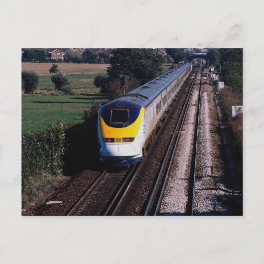 Eurostar-Personenzug Postkarte (Vorderseite)