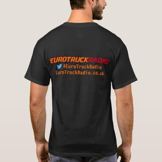 EuroTruckRadio - das T-Shirt der Männer (Rückseite)