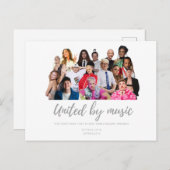 Eurovision Songcontest 2024 Malmo Sweden Singing Postkarte (Vorne/Hinten)