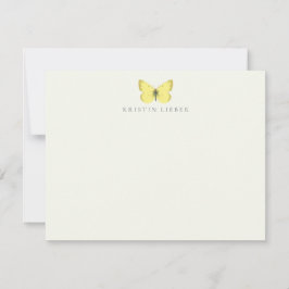 Eurymus Pelidne Gelbe Schmetterlingskarte Mitteilungskarte
