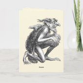 Eurynome Superior Demon Vector Illustration Karte (Rückseite)