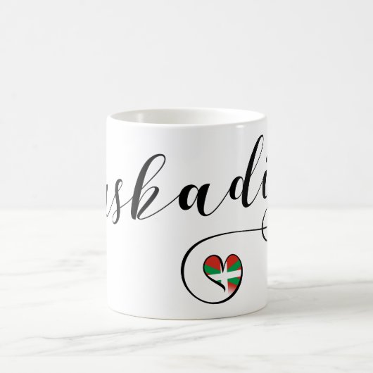 Euskadi Baskenland Herzenflagge Kaffeetasse (Mittel)