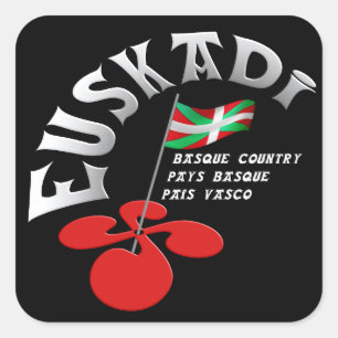 Euskadi Baskenland Quadratischer Aufkleber