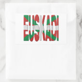Euskadi - Basque flag Rechteckiger Aufkleber (Tasche)