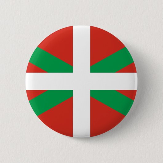 Euskadi Flag Baskische Ikurrin Ikurrina Abzeichen  Button (Vorderseite)