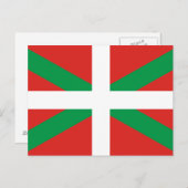 Euskadi Flag Postkarte (Vorne/Hinten)