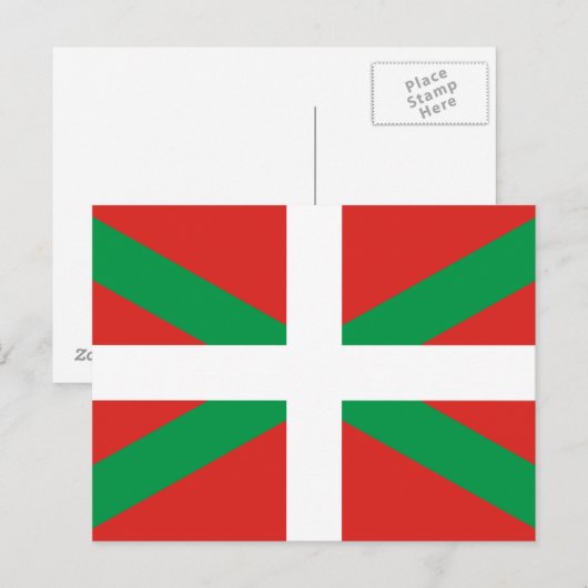 Euskadi Flag Postkarte (Vorne/Hinten)