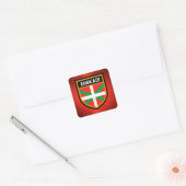 Euskadi Flag Quadratischer Aufkleber (Umschlag)