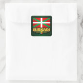 Euskadi Flag Quadratischer Aufkleber (Tasche)
