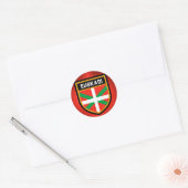 Euskadi Flag Runder Aufkleber (Umschlag)