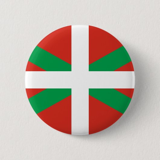 Euskadi Flagge - Baskenland - Ikurri Button (Vorderseite)