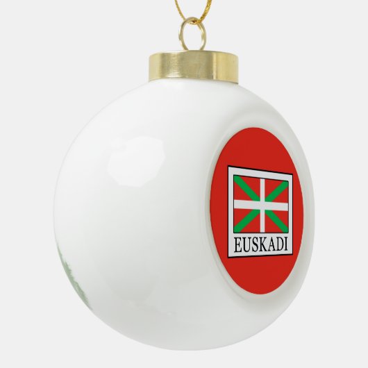 Euskadi Keramik Kugel-Ornament (Links)