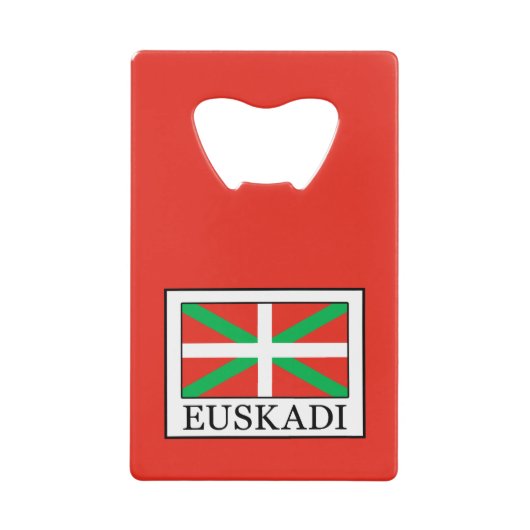 Euskadi Kreditkartenflaschenöffner (Vorderseite)
