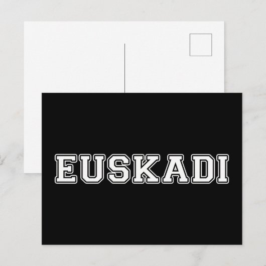 Euskadi Postkarte (Vorne/Hinten)