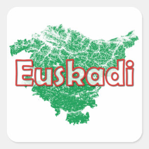 Euskadi Quadratischer Aufkleber