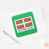 Euskadi Quadratischer Aufkleber (Umschlag)